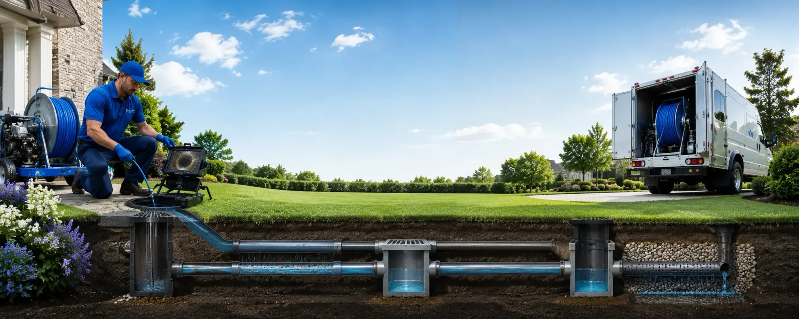 Outdoor drain cleaning information for Harman, WV
